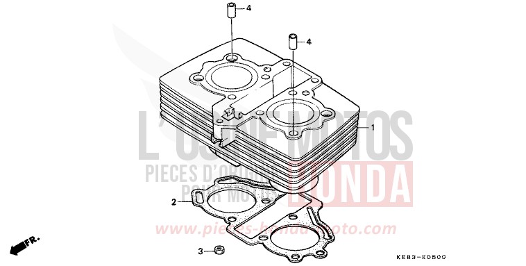 ZYLINDER von CA125 REBEL MAGNA RED (R201) von 1996